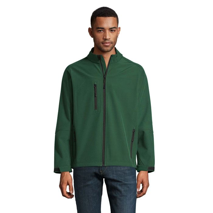 Veste softshell personnalisée homme RELAX Vert bouteille